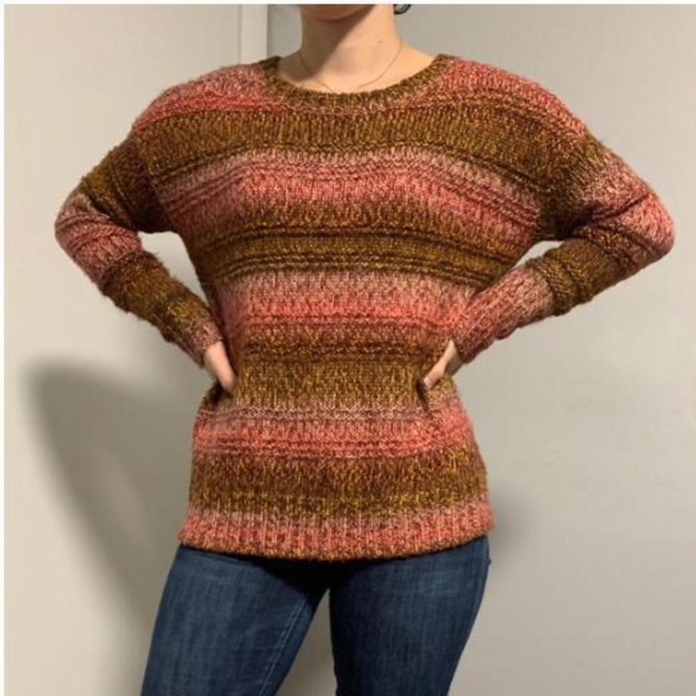 Y2K American Eagle Women’s Striped Knit Sweater Size XS – Soft Multicolor Pullov